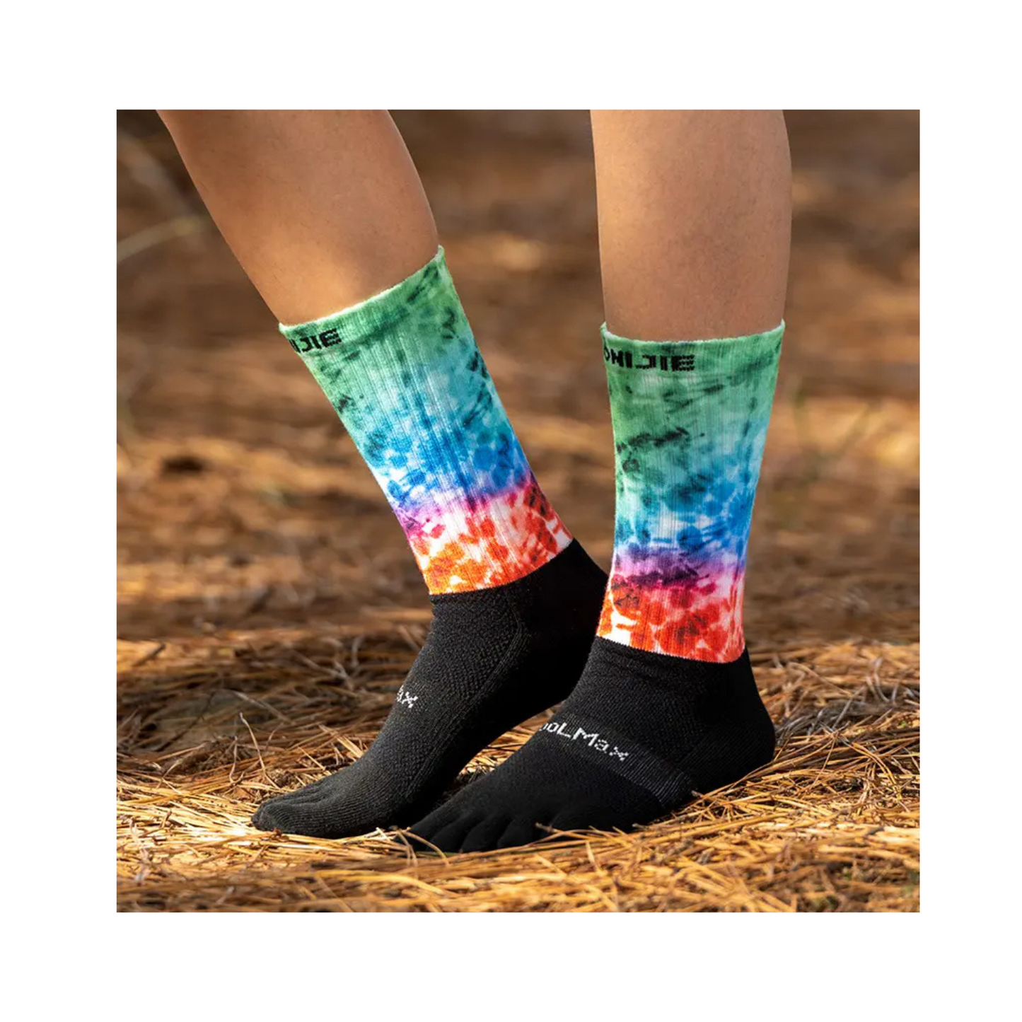 Calcetines De 5 Dedos Verde Tecnología COOLMAX®