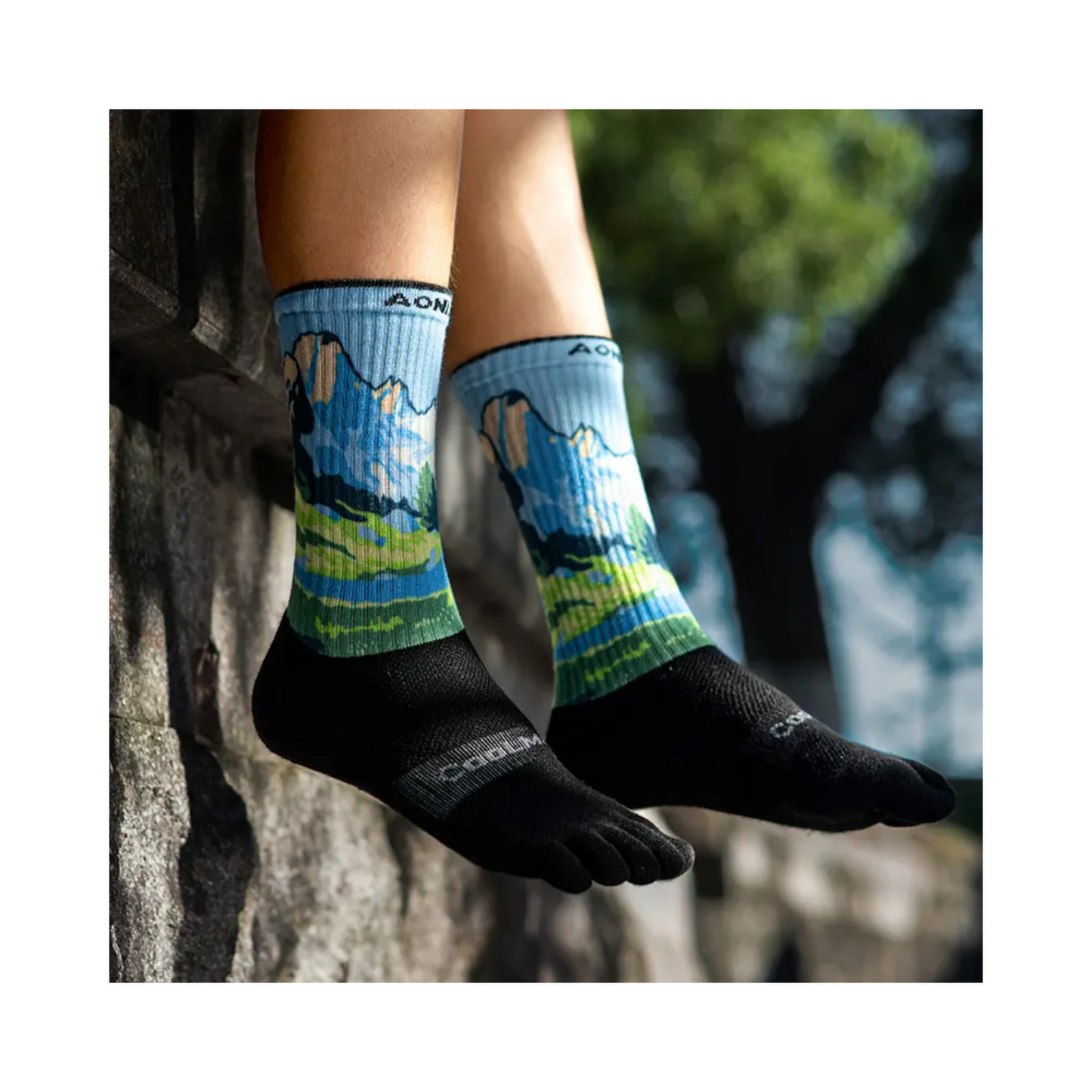 Calcetines De 5 Dedos Celeste Tecnología COOLMAX®