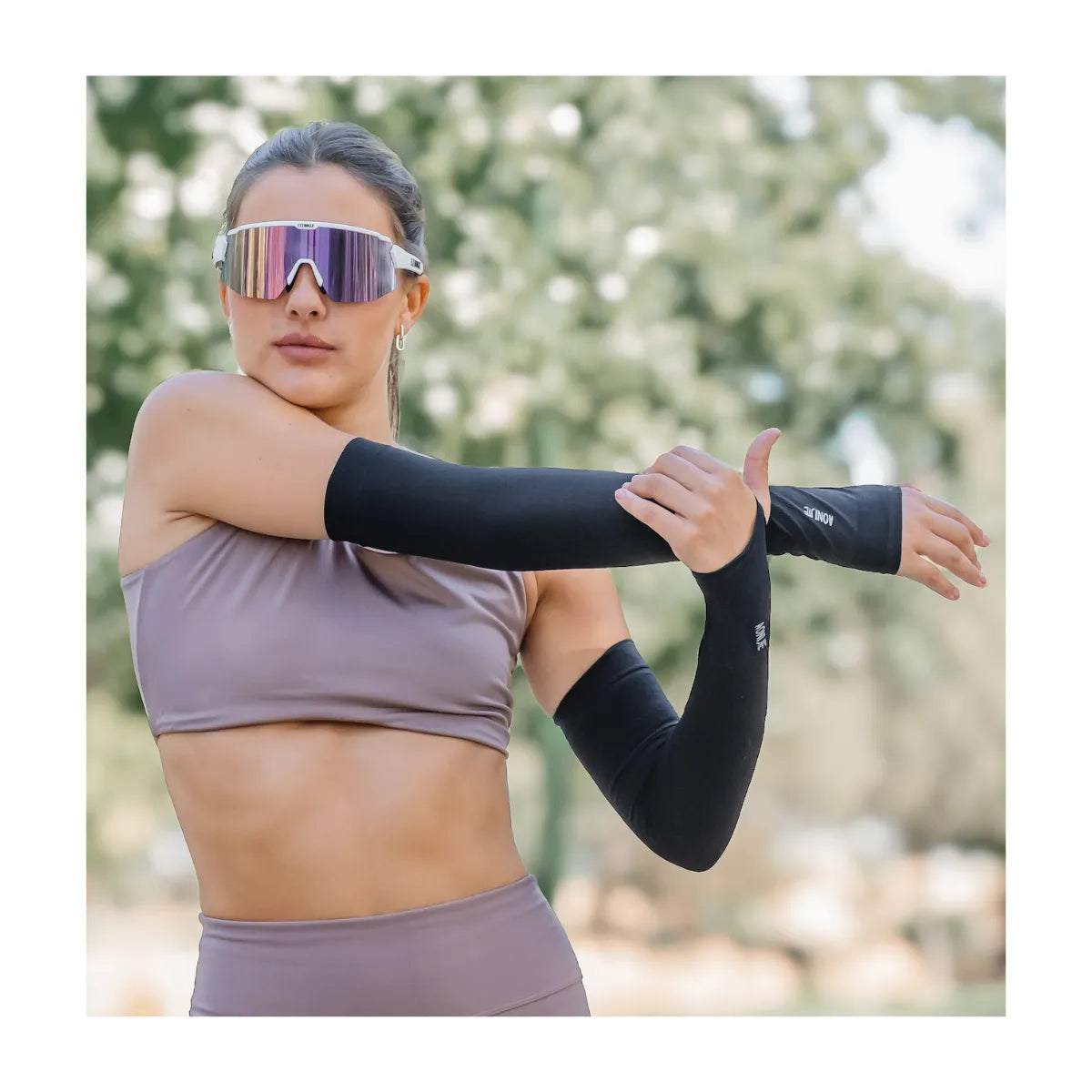 Mangas Protección UV Aonijie - Running, Ciclismo Con Dedo