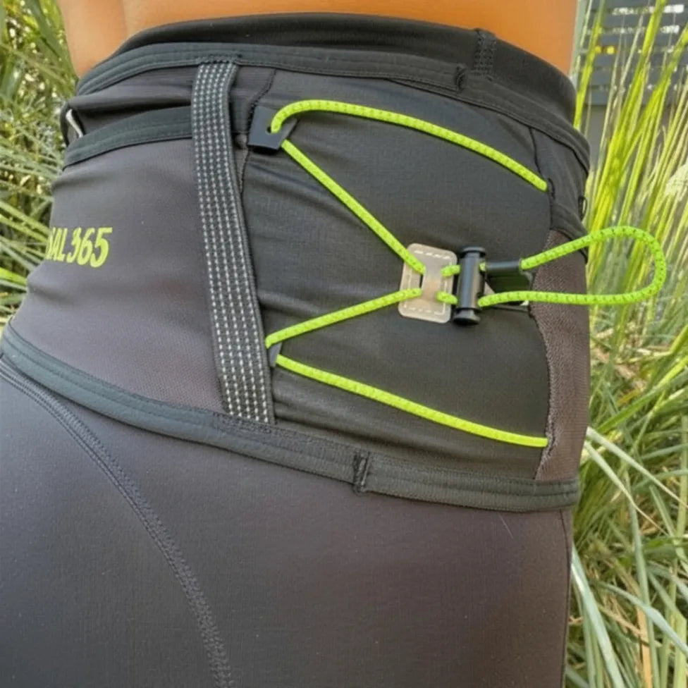 Cinturón Running New York con Portadorsal – Máxima Capacidad Verde