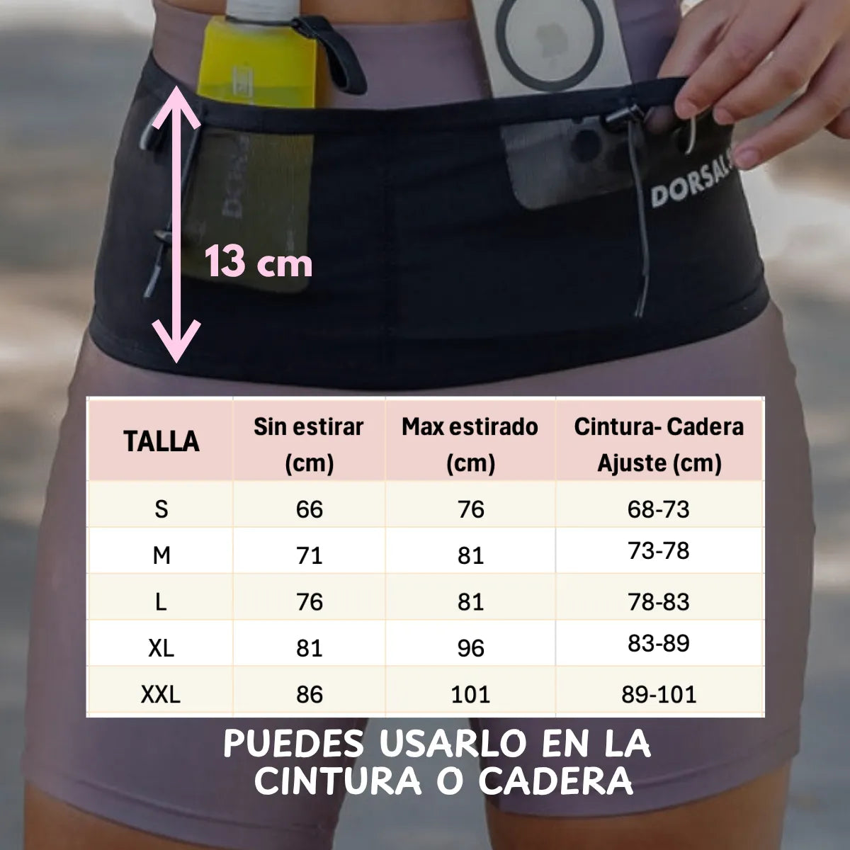 Cinturón Running  Boston Dorsal 365 - Corre libre, lleva lo esencial