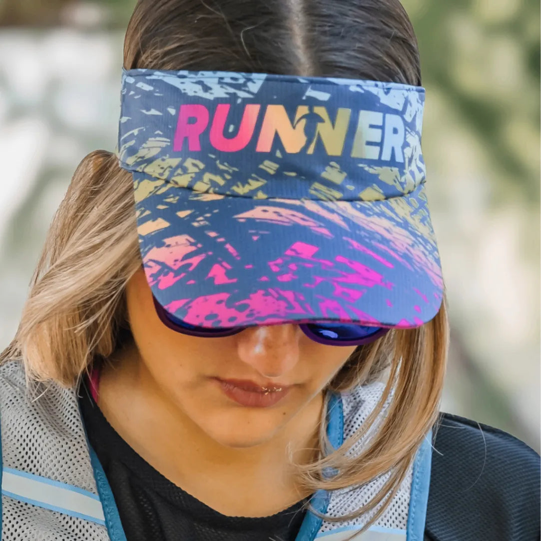 Visera Running Deportiva Unisex Dorsal 365 - Azul Marino Runner