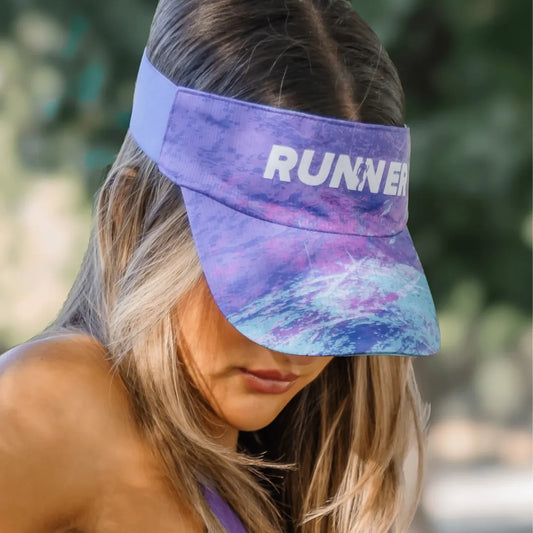 Visera Running Deportiva Unisex Dorsal 365 - Morado Runner
