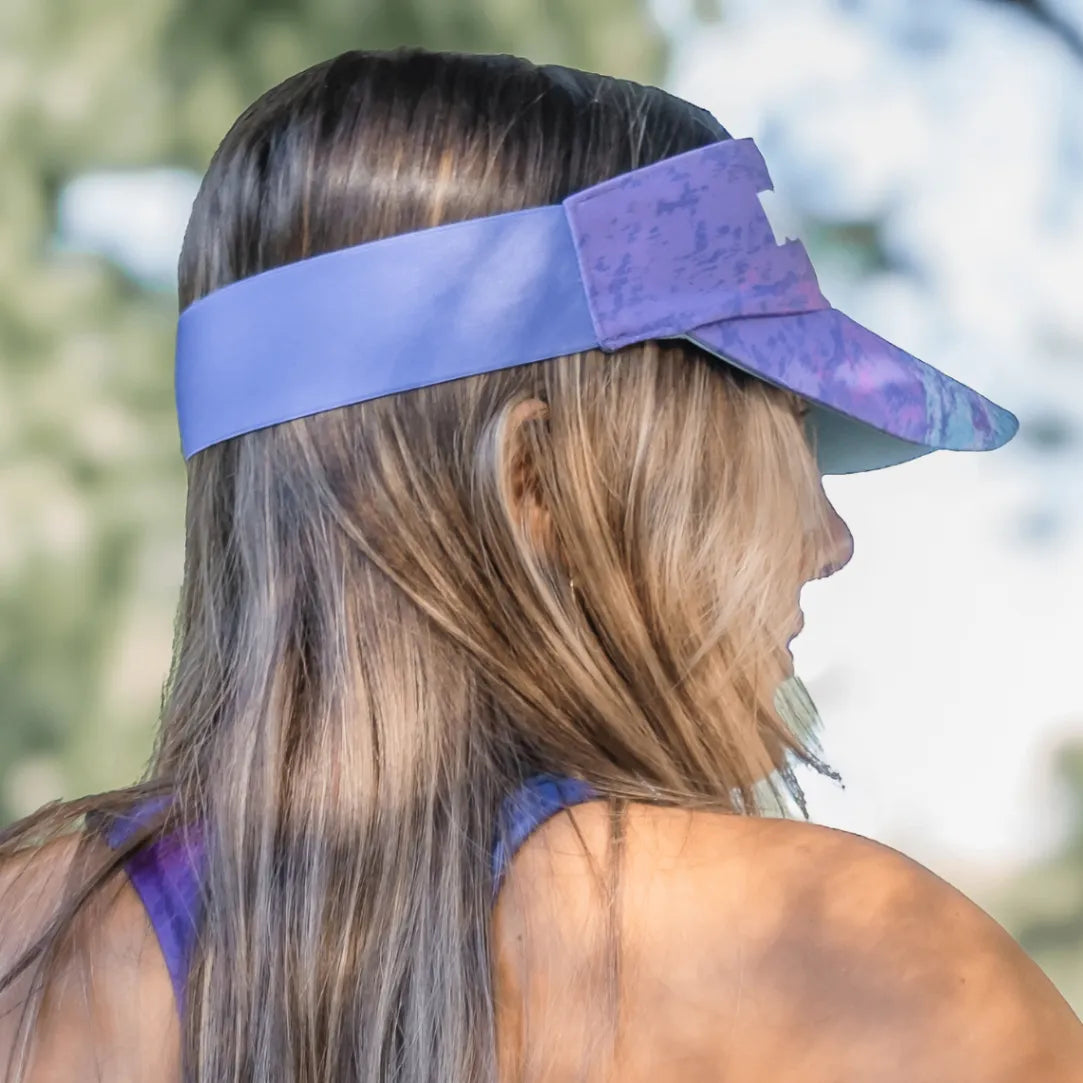 Visera Running Deportiva Unisex Dorsal 365 - Morado Runner