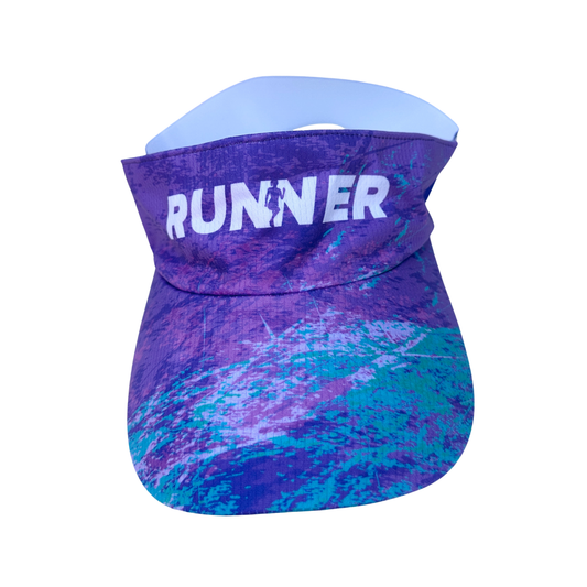 Visera Running Deportiva Unisex Dorsal 365 - Morado Runner